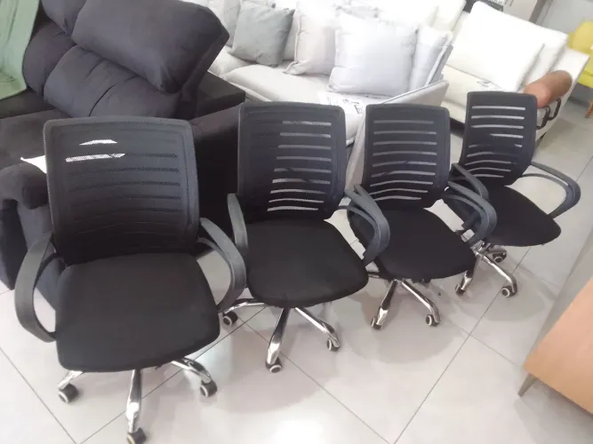 Kit 4 cadeiras escritório