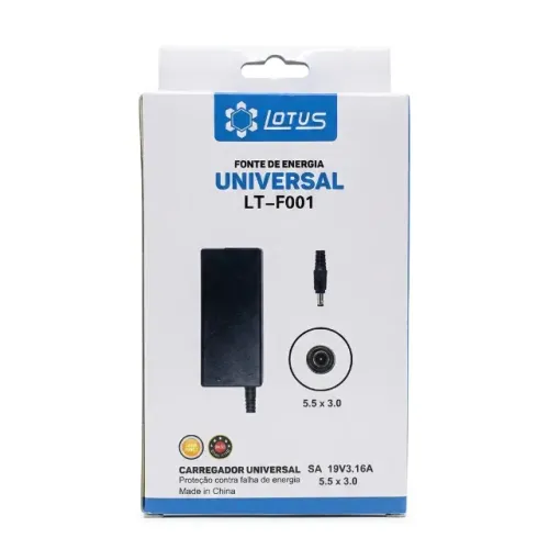 Fonte Carregador Notebook Samsung 19V 3.16A 60W Plug Padrão