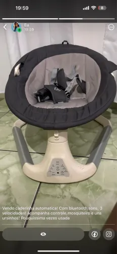 Vendo cadeirinha automática e 1 trocador 
