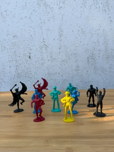 Lote 10 Miniaturas Super-Heróis DC Relançamento Anos 80 Gulliver / Estrela
