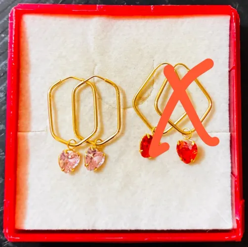 Argola de ouro com pingente