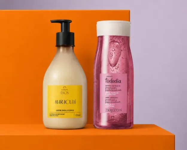 Kit Autocuidado Natura - Creme Desodorante Hidratante Corpo Ekos e Sabonete Líquido em Gel