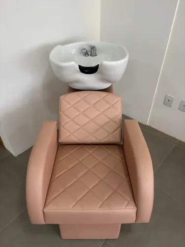 Conjunto lavatório e cadeira para salão