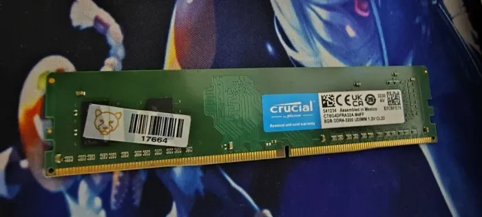 Memória RAM Crucial 8GB DDR4 3200MHz para Desktop (PC)
