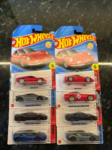 Hotwheels Ferraris Dino 206 GT - SF90 Stradale - 365 GTB4
