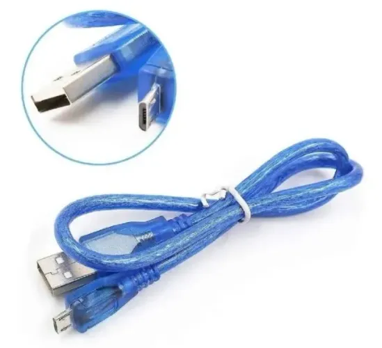 Cabo Usb Micro 30cm / Pra Arduino Pro , Esp32 E Outros Arduino Automação COD-CP656
