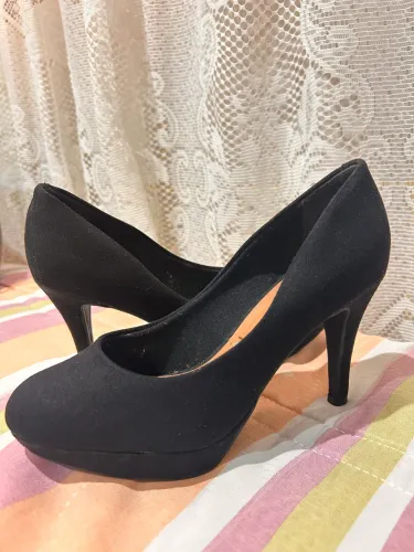 Sapato salto básico preto 37