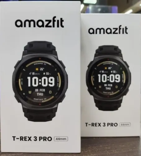 Amazfit T-rex 3 Pro Smartwatch 44mm Tela 1.32 Silicone Preto