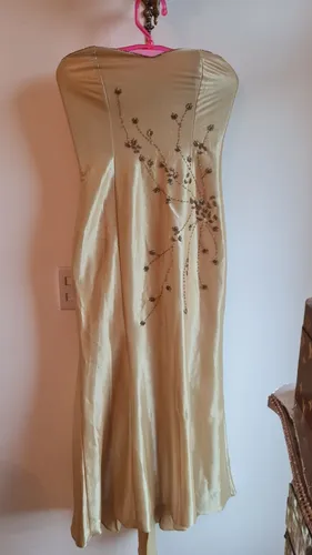 Vestido festa dourado  tamanho  P 