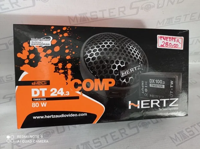 Tweeter dt24.3 80 w  Hertz original com garantia instalado no seu carro 