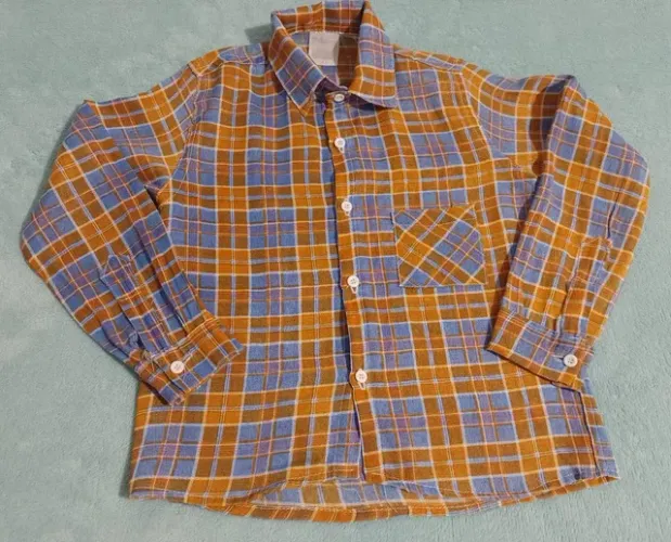 camisa xadrez infantil - tamanho 4 anos
