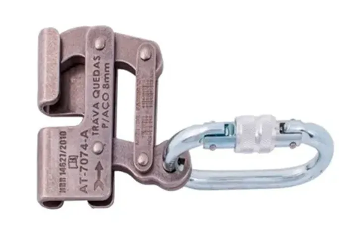 Trava Quedas Para Cabo de Aço 8MM AT 7074 A Em Aço Inox