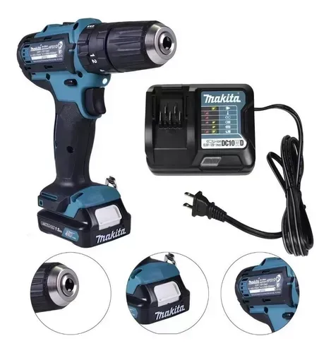 PARAFUSADEIRA 12V C/ 1 BAT 12V E 2 BATERIAS 18V 5 A-Makita