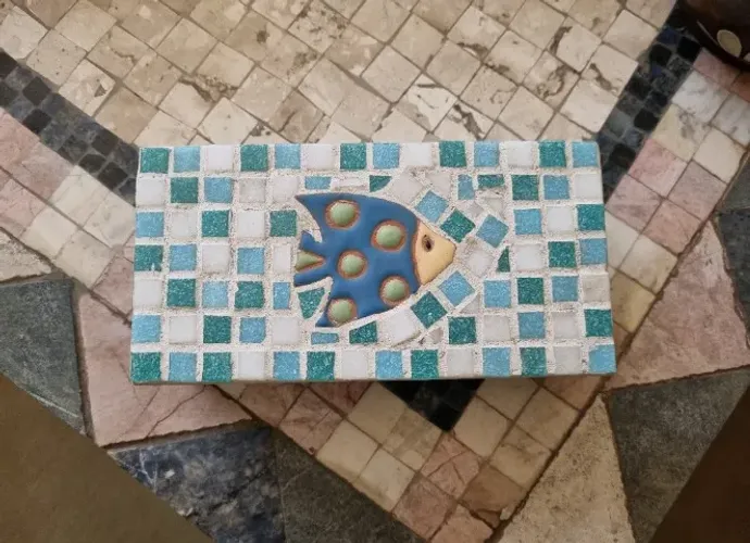 caixinha em mosaico artesanal
