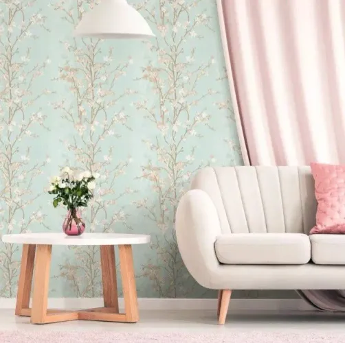 Papel de Parede Floral Delicado - Tons Pastel