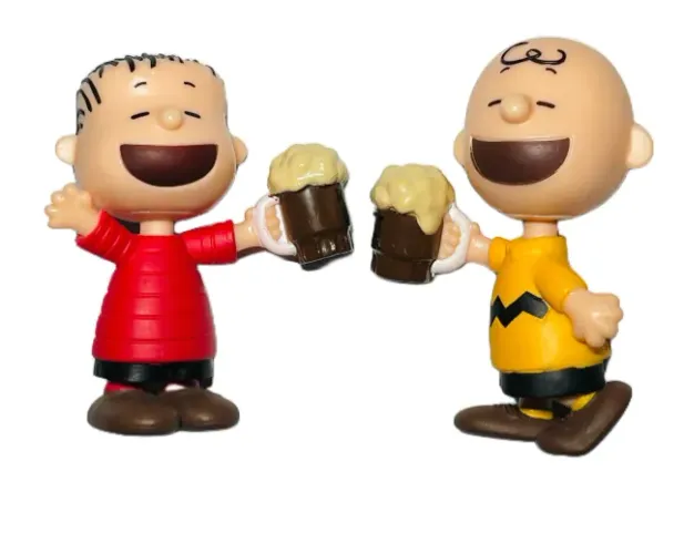 Charlie Brown E Linus Miniaturas Altura 5 Cm Turma Do Snoopy (miniaturas raras)