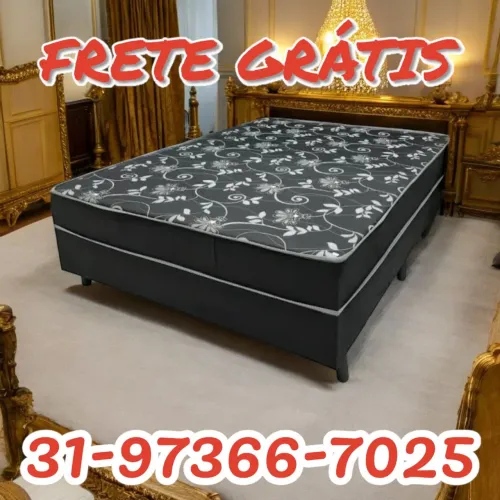 CAMA CASAL LUXO 10CM DE ESPUMA D33 / SUPER OFERTA 