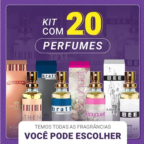 KIT 20 PERFUMES AMAKHA PARIS ( FAÇA SUAS ESCOLHAS DAS FRAGRÂNCIAS)