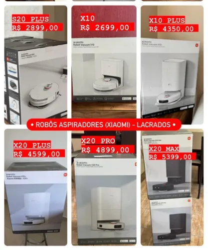 ? Robô aspirador XIAOMI S10 | S20 | S10+ | S20+ | X10 | X10+ | X20 + | X20 PRO | X20 MAX