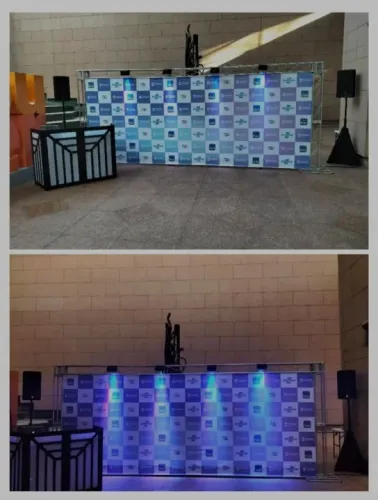 Backdrop *398,00 Locação Aluguel Boxtruss Q15 Med. 2x3 Metros SP ZN DJ