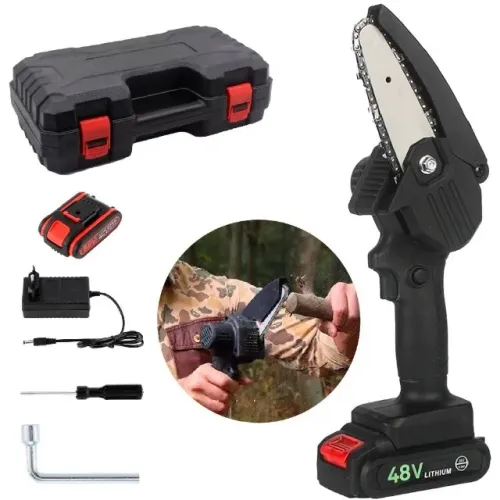 Mini Moto Serra Elétrica A Bateria Lítio Bivolt Portátil