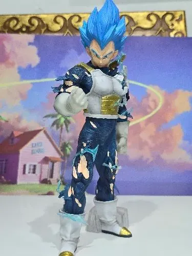 Boneco Dragon ball Vegeta 25Cm Gigante TAG Goku Freeza Cloth myth cavaleiros do zodíaco