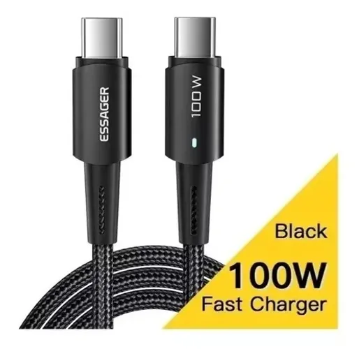 Cabo 100w Essager tipo C 1 metro e 2 metros - novo