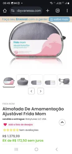 Almofada de Amamentação Ajustável Frida Mom