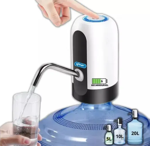 Bomba Elétrica para garrafão (recarregável)