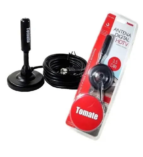 Antena Digital Interna Externa Para Tv Digital HDTV 3.5 Dbi Cabo 5 Mts