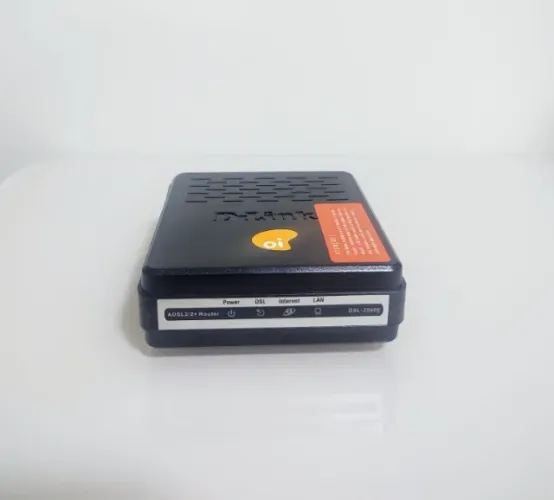 Modem roteador d-link oi dsl-2500e adsl2/2+ router com porta lan e 1 dsl