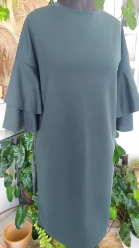 Vestido curto verde Tam p