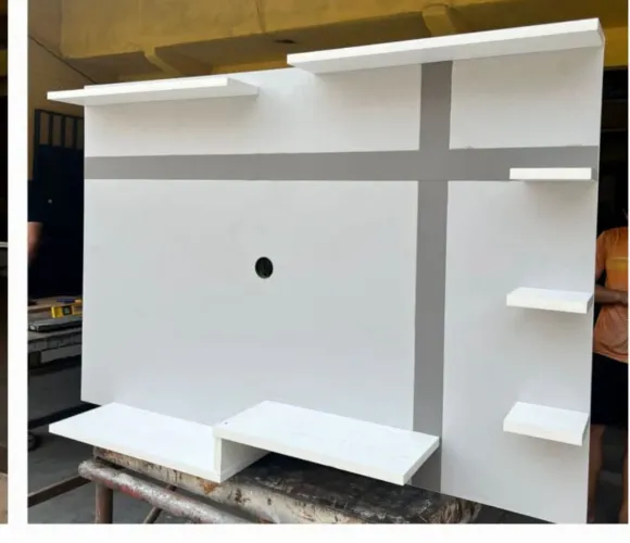 PAINEL DE TV CINZA CLARO 50POL 