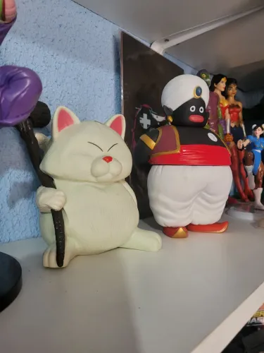 Personagens dragon ball senhor popo e mestre carin
