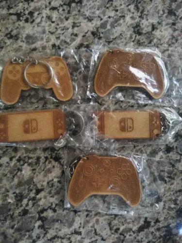 Chaveiro gamer MDF