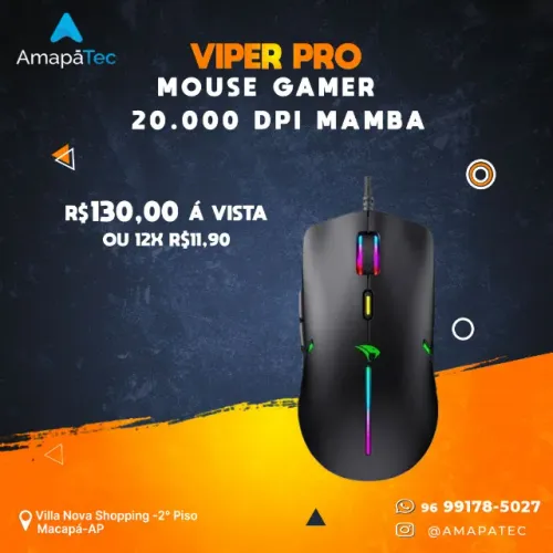 Mouse Gamer Viper Pro 20.000 Dpi Mamba