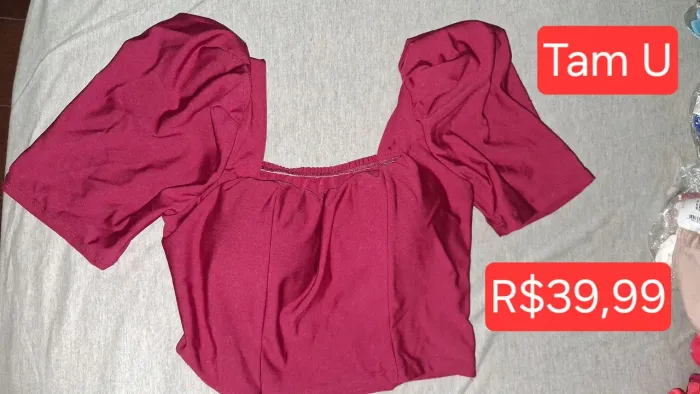 Blusa Manga Princesa Tam U - R$39,99