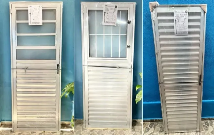 PORTA DE ALUMINIO - A PARTIR DE R$ 530,00
