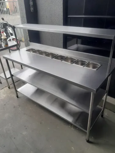 Bancada de Aço Inox para Restaurante/Comércio