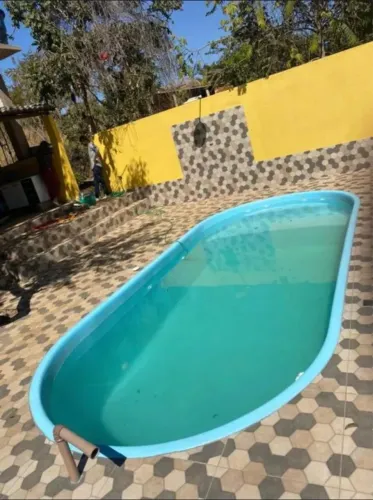 Piscina de fibra instalada 6 mts