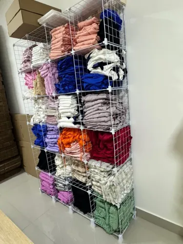 Estante para estoque Organização modular 24 nichos 