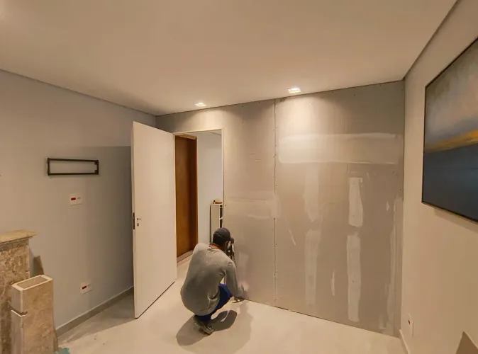 Forro e divisórias de drywall 