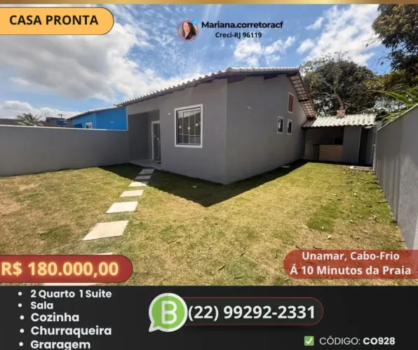 Imóvel para venda tem 99 metros quadrados com 2 quartos em Unamar (Tamoios) - Cabo Frio - 