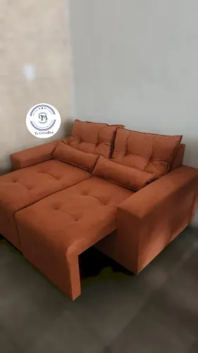 Sofá retrátil 2 lugares 