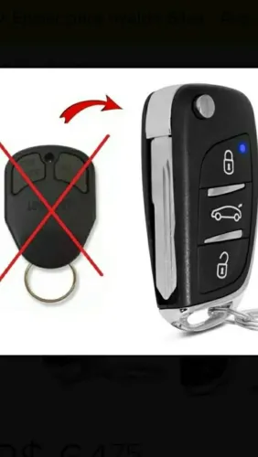 Chave e carcaça canivete automotivo 