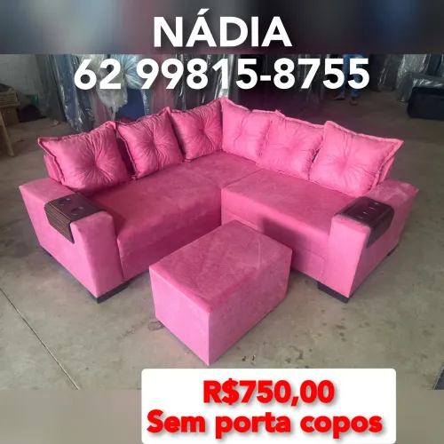 Sofá rosa 5 lugares  ==@