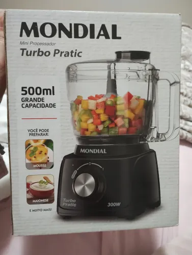 Processador de Alimentos Mondial Turbo Pratic 500ml 300W