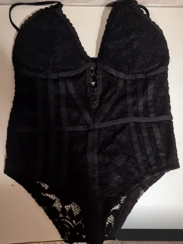 Body de renda preto