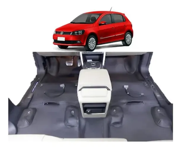 Tapete Couro Emborrachado Luxo Assoalho Gol G5, G6, G7 , G8