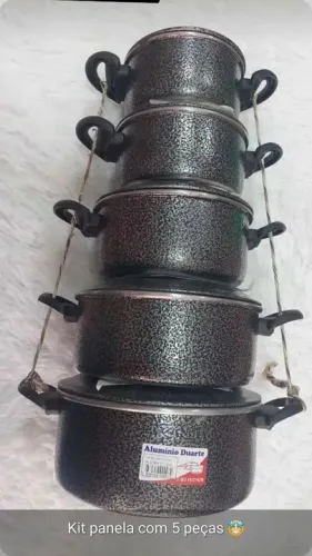 Kit de panela com 5 peças